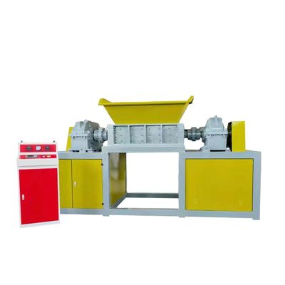 qualidade  Machinery Repairs Workshop Double Axis Recycling Chunk Foam Box Bottle Cardboard Cardboard Car Tire Plastic Shredder fábrica